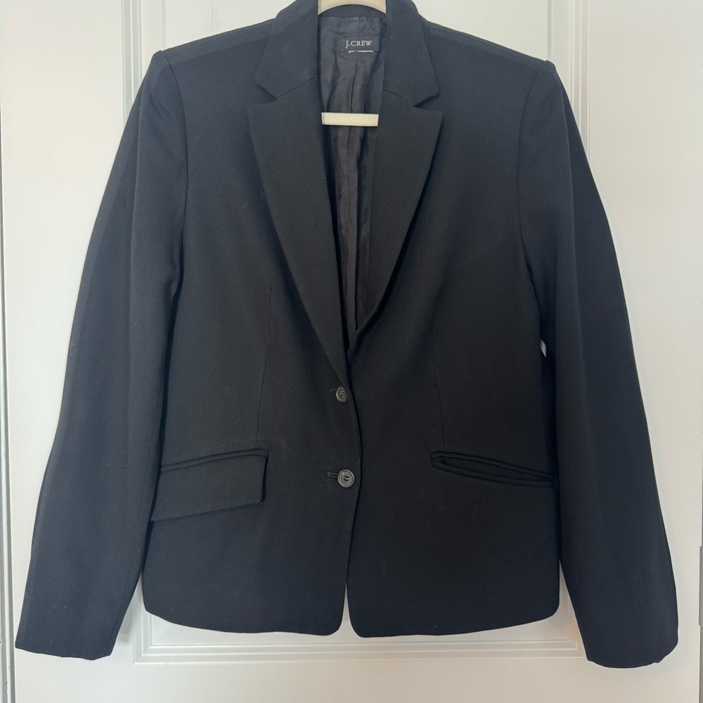 J.Crew Two Button Black Size 6 Blazer